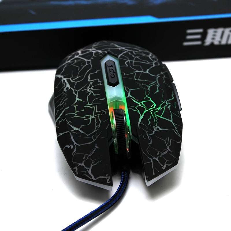 Colorful LED Computer 6KEY Gaming Mouse Professional Ultra-precise For Dota 2 LOL Gamer Mouse Ergonomic 2400 DPI USB Wired Mouse
