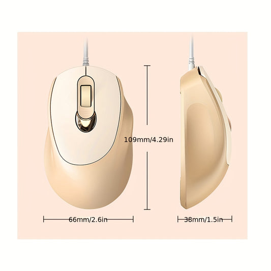 USB Wired Mouse, Stylish Business Office Mouse, USB Wired Mouse with Comfortable Hand Feel
