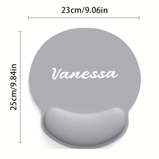 1pc Customized Personalized Mouse Pad with Wrist Support - Non-Slip Memory Surface