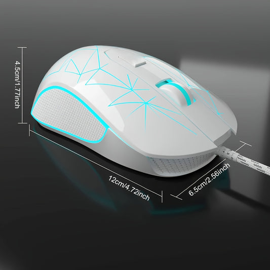 Magegee G12 Mouse with USB Wired Connection, Illuminated Design, Suitable for Office Use