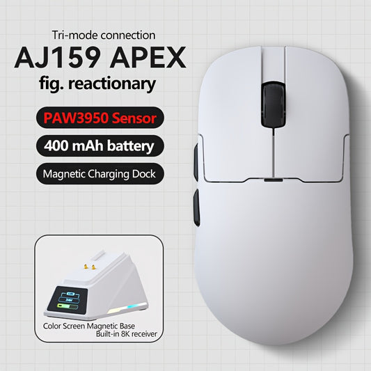 AJ159 APEX Mouse Wireless Gaming Mouse Original Phase PAW3950 Support BT