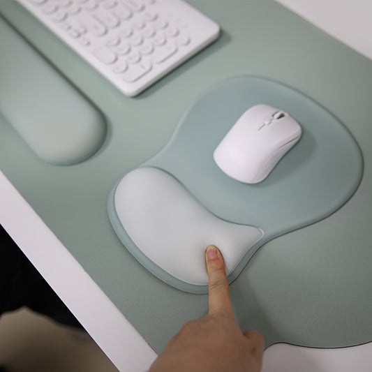 ISETTA 4-in-1 Large Ergonomic Mouse Pad with Keyboard Wrist Rest