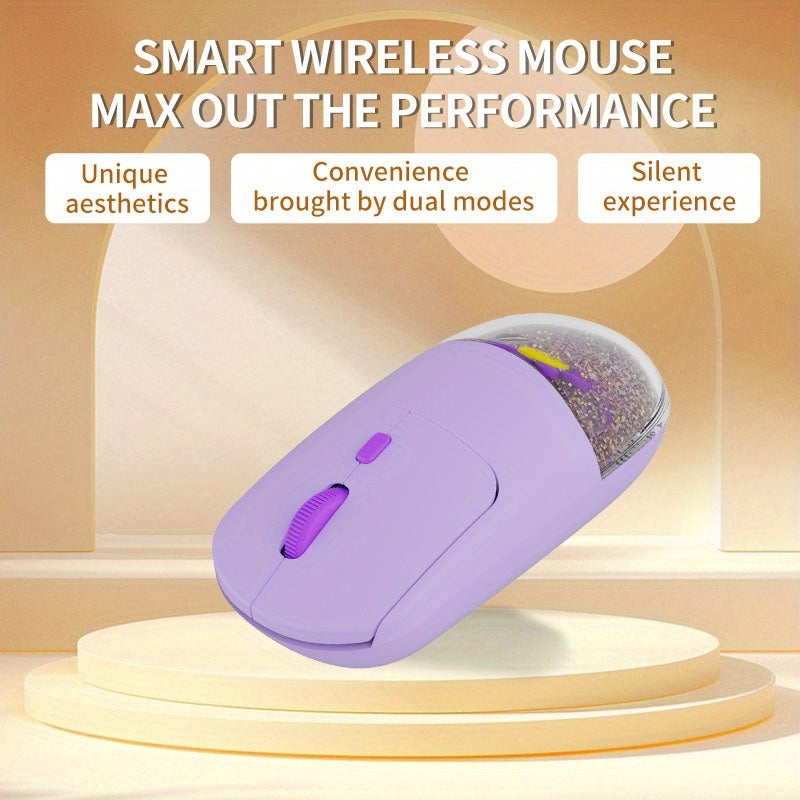 Portable Wireless Gaming Mouse With Silent Ergonomic Design