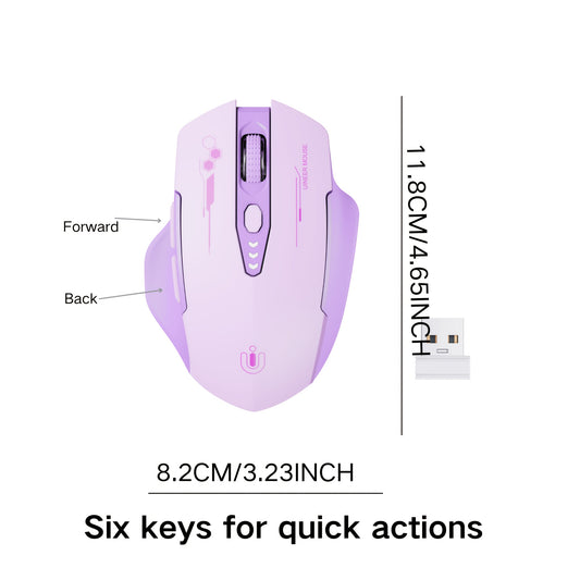 Ergonomic Wireless Mouse Ergonomic Wireless Mouse | Purple Multi-Device 3-Mode