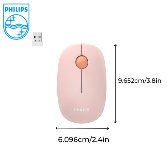 Girl Pink Business Mouse, 1600DPI, Simple and Casual Wireless Mouse