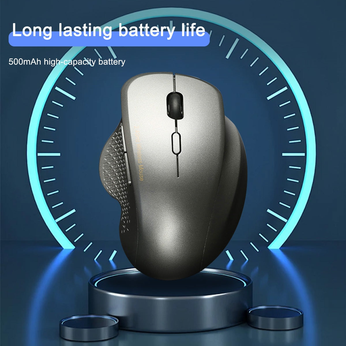 2, 4G Wireless Mouse for Laptops, Comfortable Touch, Suitable for Left and Right Hands