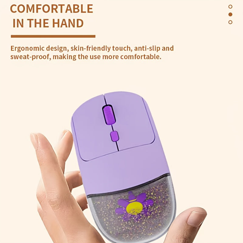 Portable Wireless Gaming Mouse With Silent Ergonomic Design