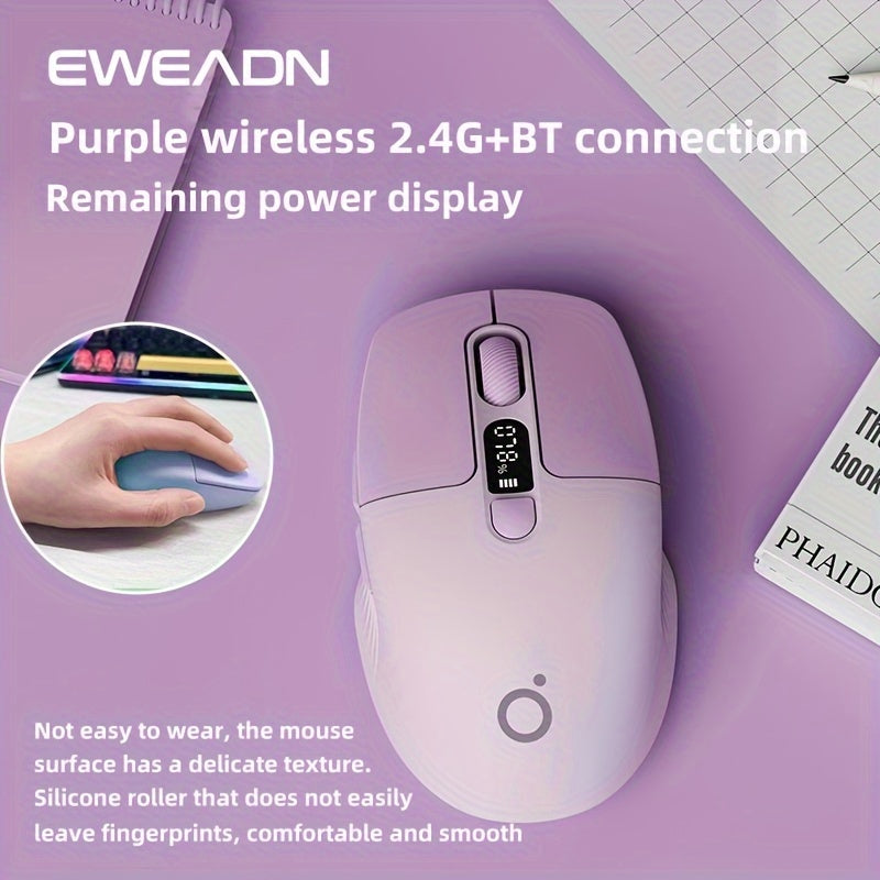EWEADN Q1 Mini Wireless BT Rechargeable & Silent Mouse With Type-c Charging Port