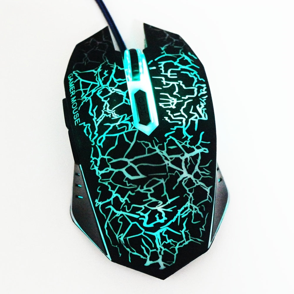Colorful LED Computer 6KEY Gaming Mouse Professional Ultra-precise For Dota 2 LOL Gamer Mouse Ergonomic 2400 DPI USB Wired Mouse