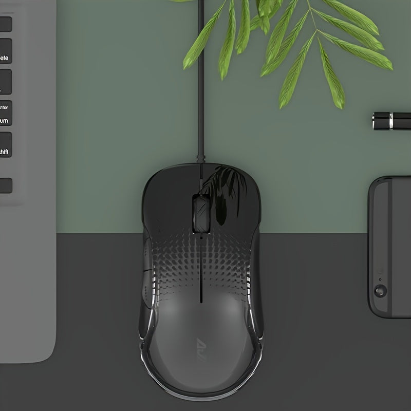 AJAZZ AJ358 RGB Lightweight Gaming Mouse-translucent LED