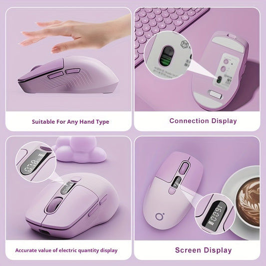 EWEADN Q1 Mini Wireless BT Rechargeable & Silent Mouse With Type-c Charging Port