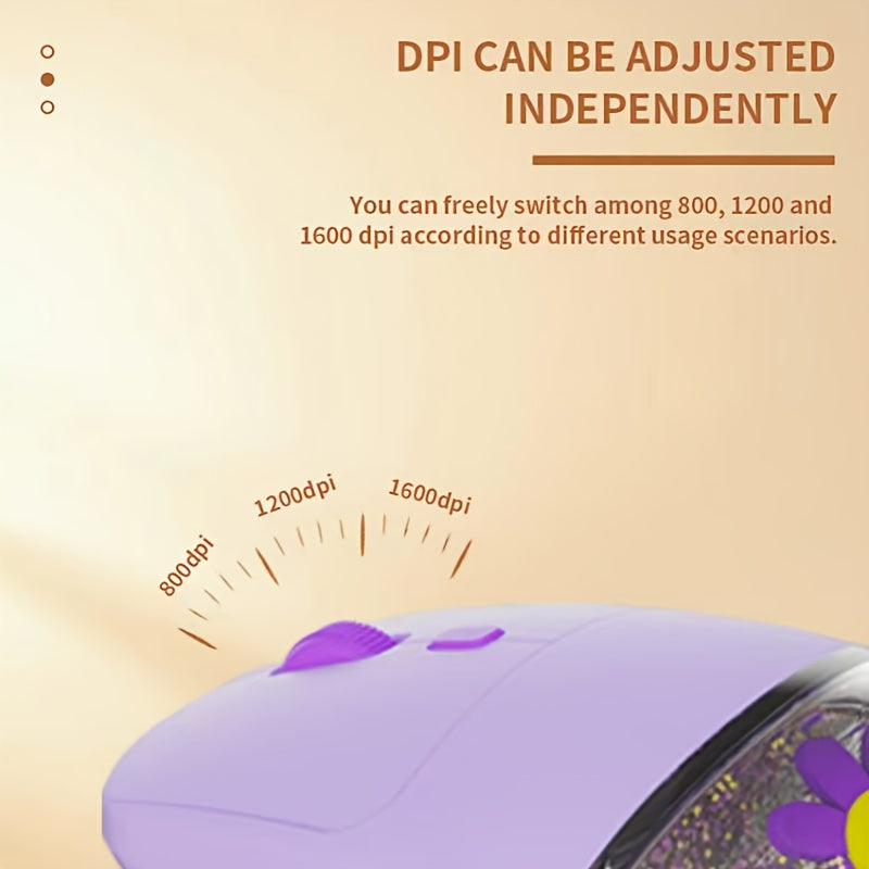 Portable Wireless Gaming Mouse With Silent Ergonomic Design