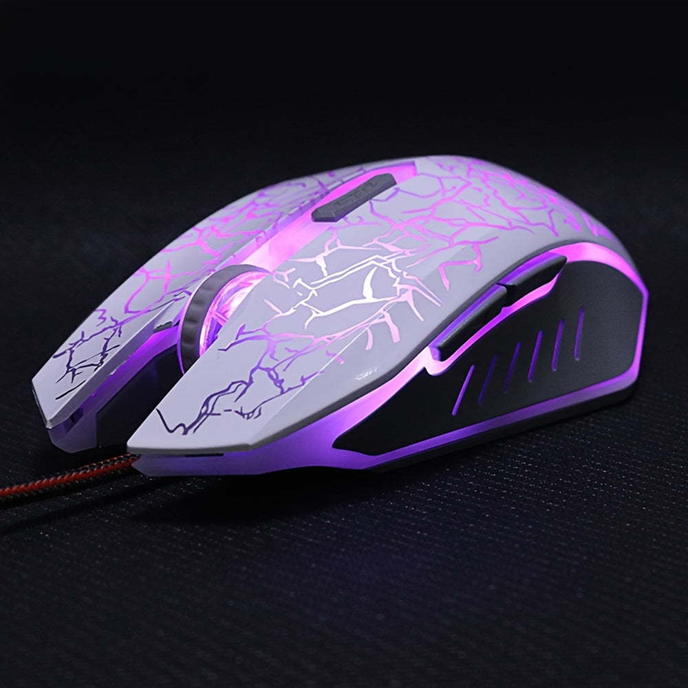 Colorful LED Computer 6KEY Gaming Mouse Professional Ultra-precise For Dota 2 LOL Gamer Mouse Ergonomic 2400 DPI USB Wired Mouse