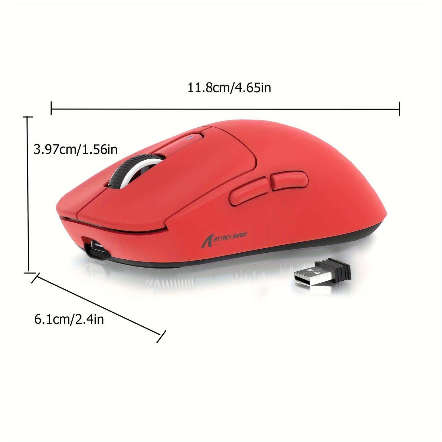 X3 Lightweight Wireless Gaming Mouse With Tri-Mode 2.4G