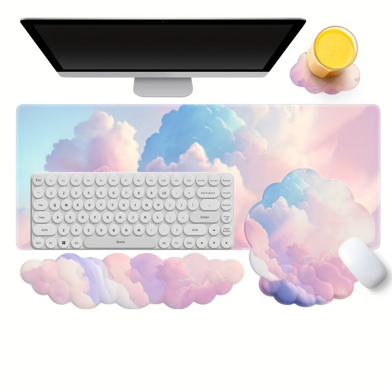 Ergonomic Wrist Rest Set 4pcs Ergonomic Memory Foam Wrist Rest Set