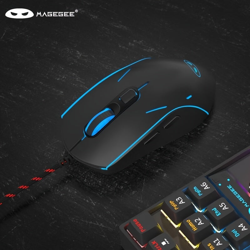 Magegee G12 Mouse with USB Wired Connection, Illuminated Design, Suitable for Office Use