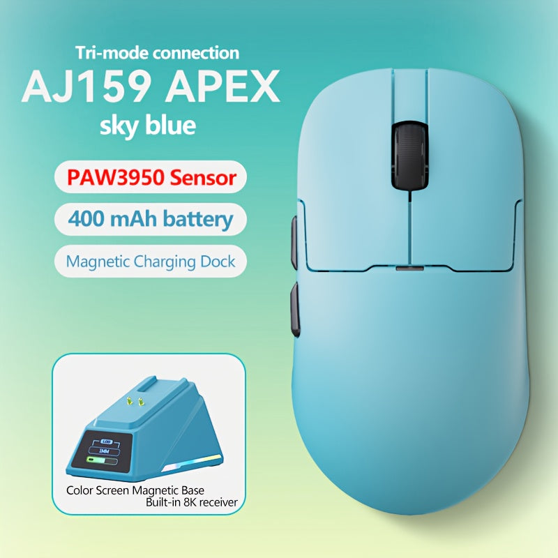 AJ159 APEX Mouse Wireless Gaming Mouse Original Phase PAW3950 Support BT