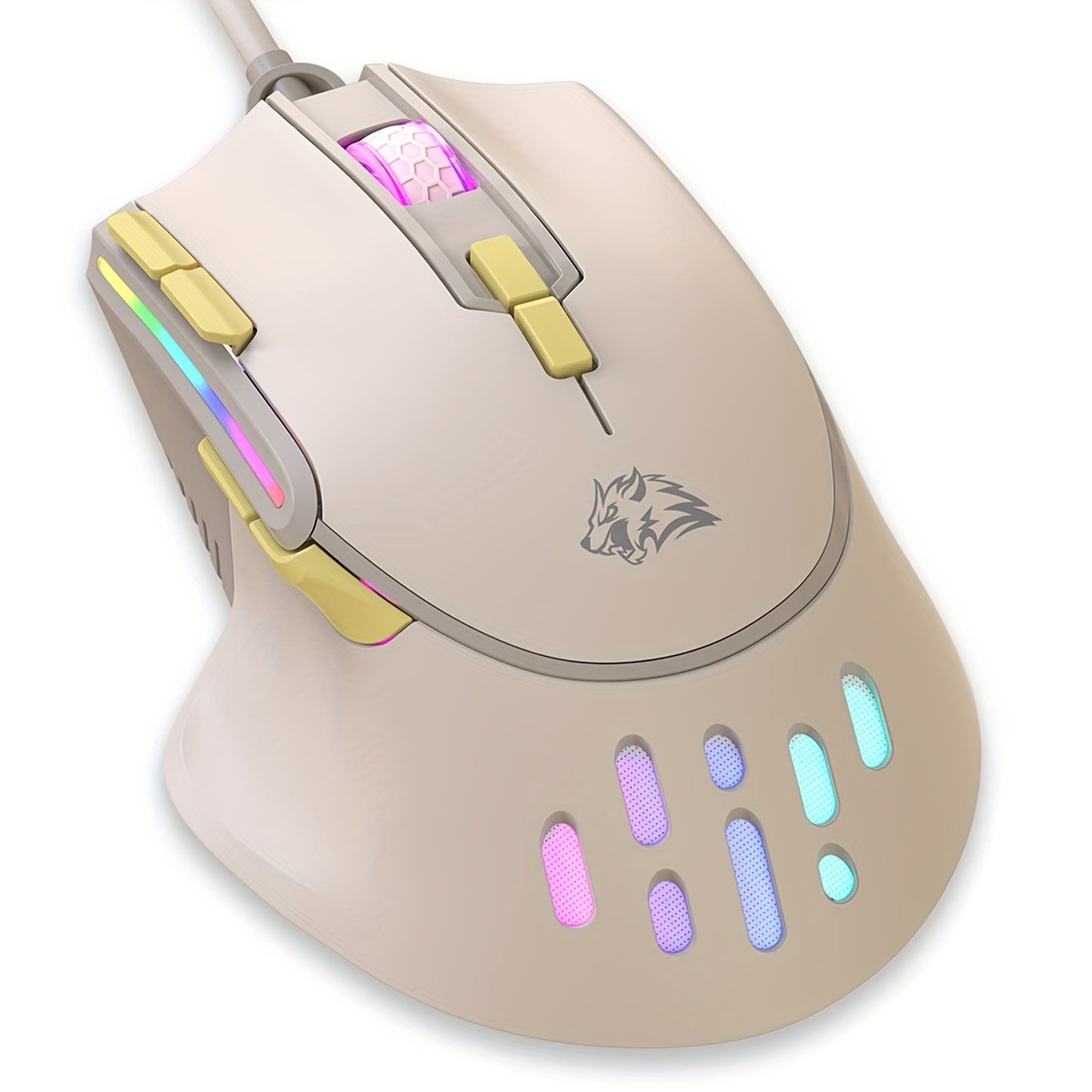 ZIYOU LANG M2 Wired Gaming Mouse With 6 Types RGB Backlit High Precision Adjustable 12800DPI, PC Gaming Macro Programming Mouse Conform Right Hand Engineering USB Plug Play For Laptop Mac
