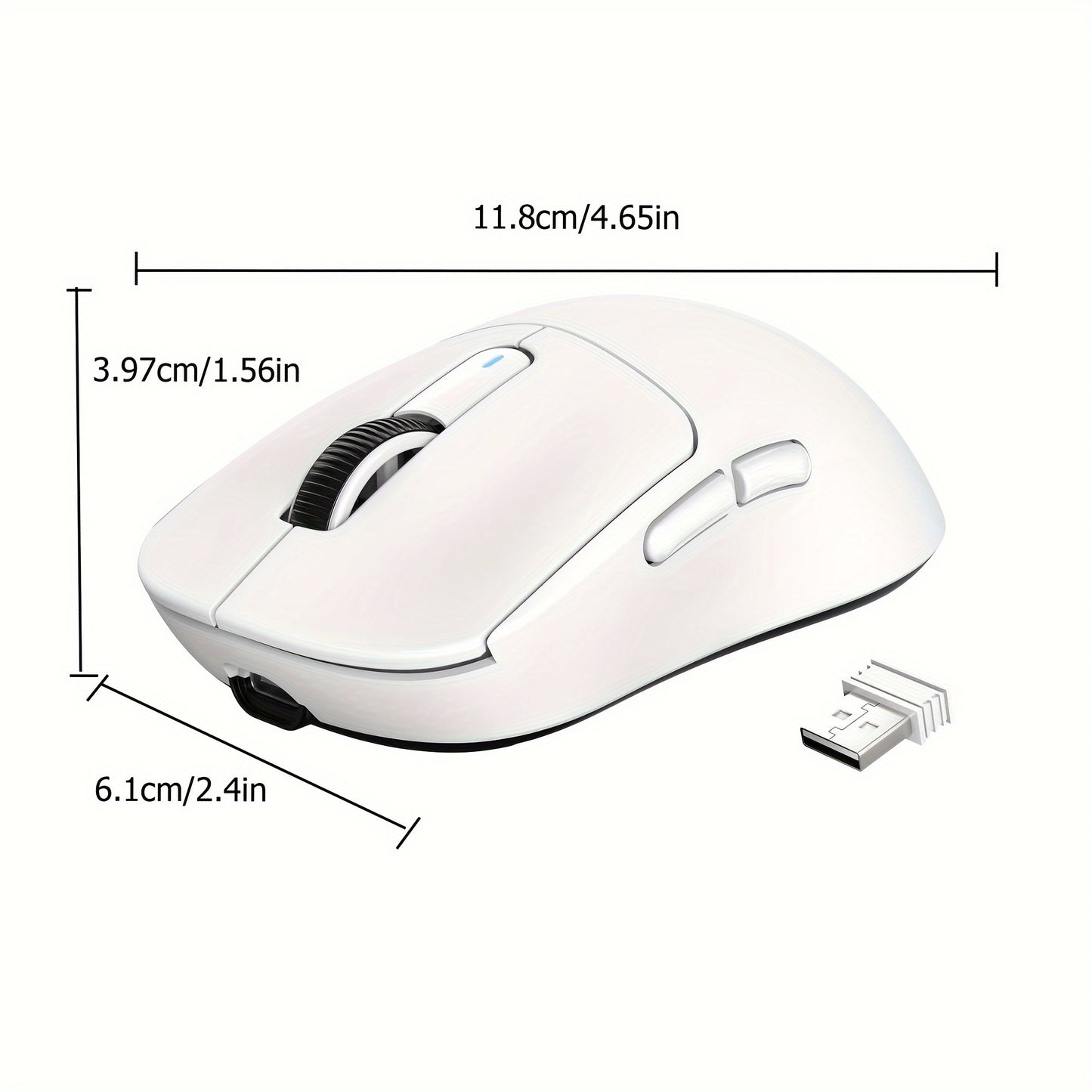 X3 Lightweight Wireless Gaming Mouse With Tri-Mode 2.4G