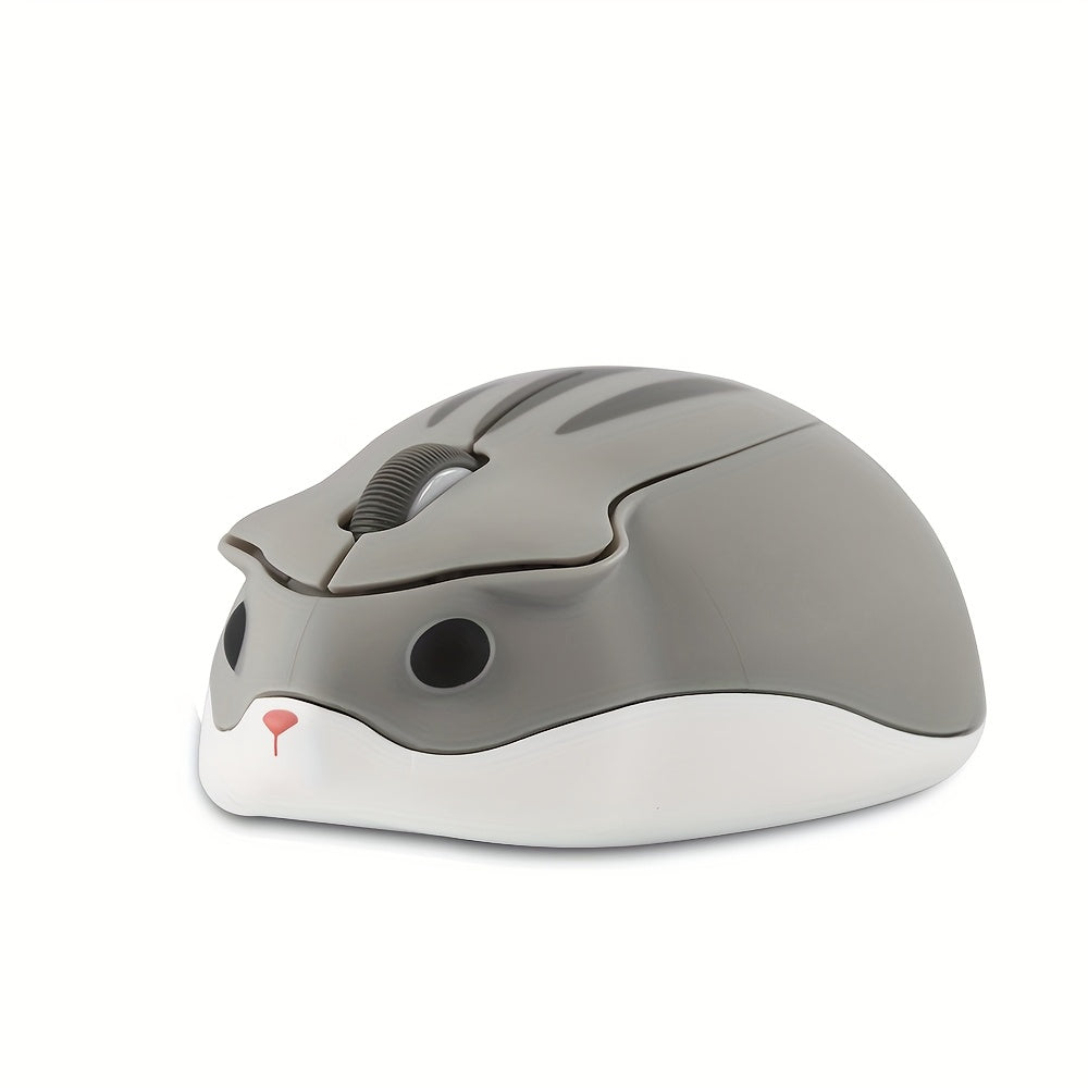 2.4GHz Wireless Mouse Cute Hamster Shape Less Noice Portable Mobile Optical
