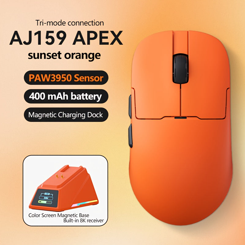 AJ159 APEX Mouse Wireless Gaming Mouse Original Phase PAW3950 Support BT