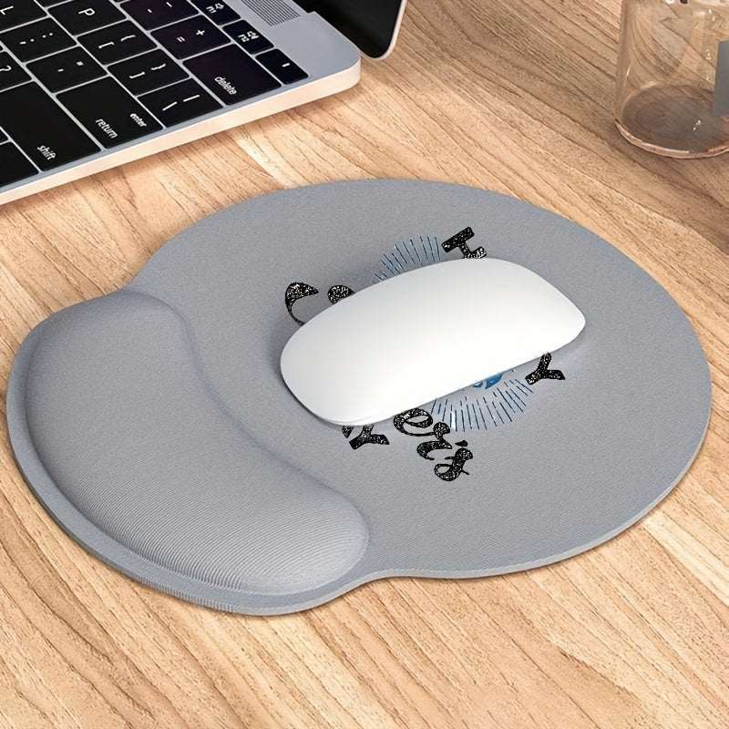1pc Customized Personalized Mouse Pad with Wrist Support - Non-Slip Memory Surface