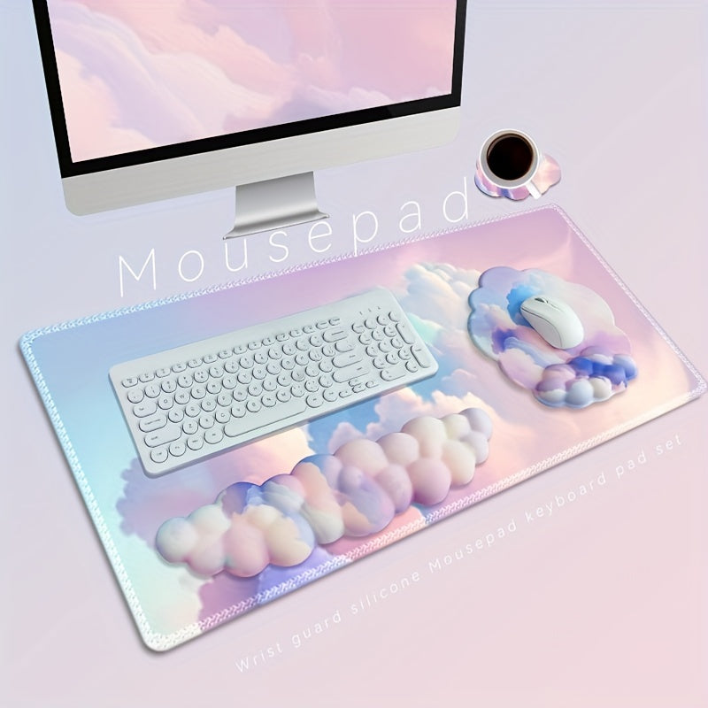 Ergonomic Wrist Rest Set 4pcs Ergonomic Memory Foam Wrist Rest Set