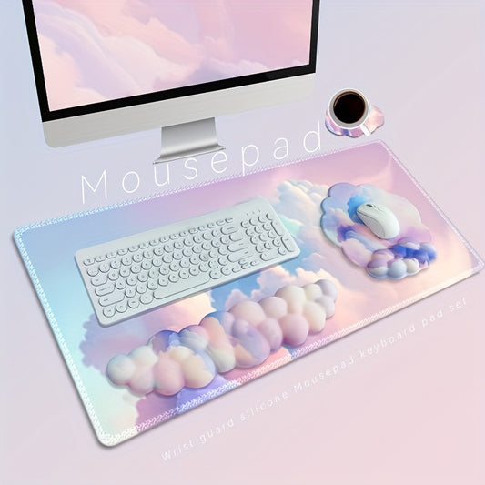 Ergonomic Wrist Rest Set 4pcs Ergonomic Memory Foam Wrist Rest Set