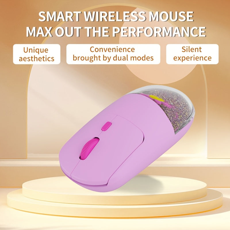 Portable Wireless Gaming Mouse With Silent Ergonomic Design
