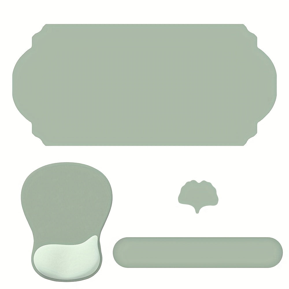 ISETTA 4-in-1 Large Ergonomic Mouse Pad with Keyboard Wrist Rest