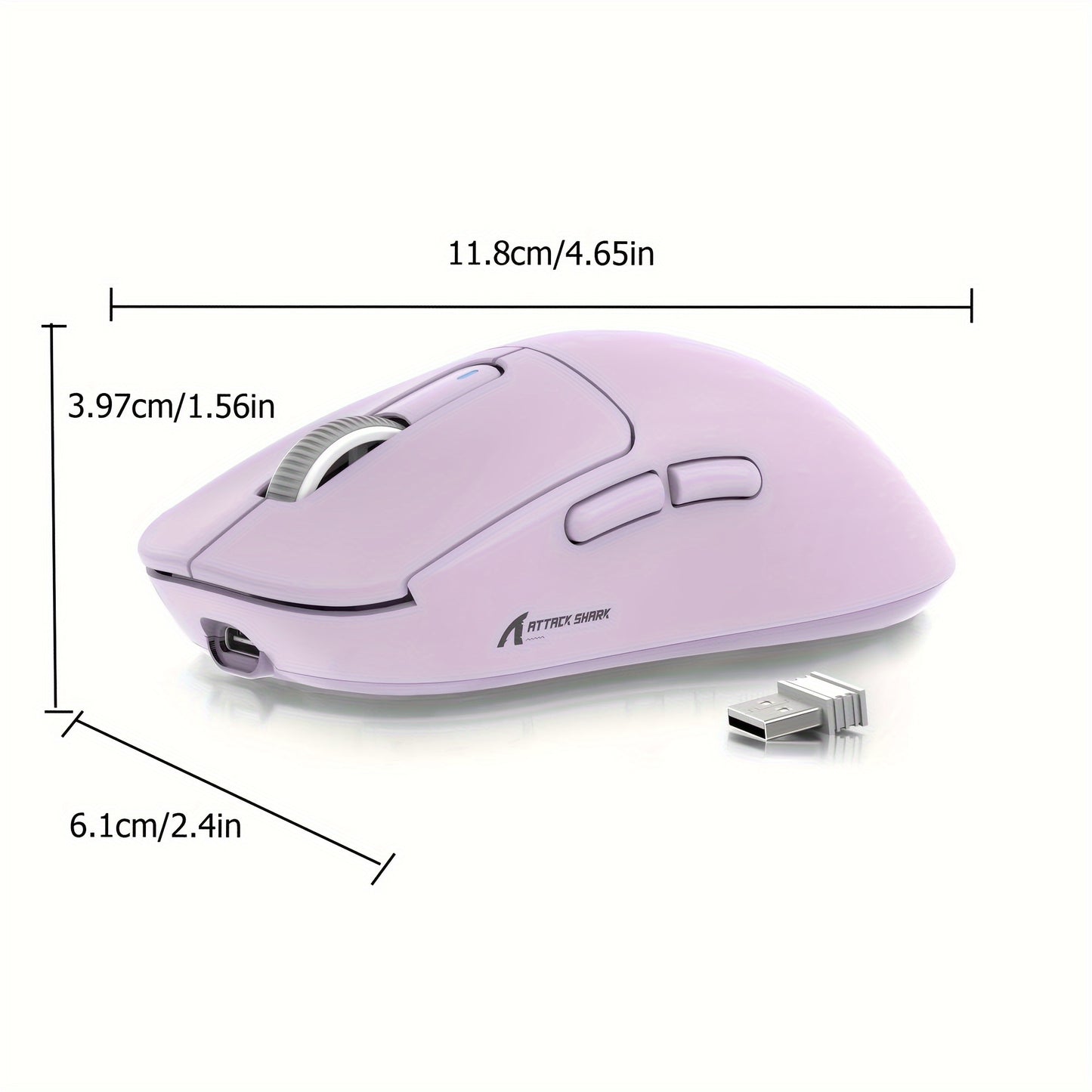 X3 Lightweight Wireless Gaming Mouse With Tri-Mode 2.4G