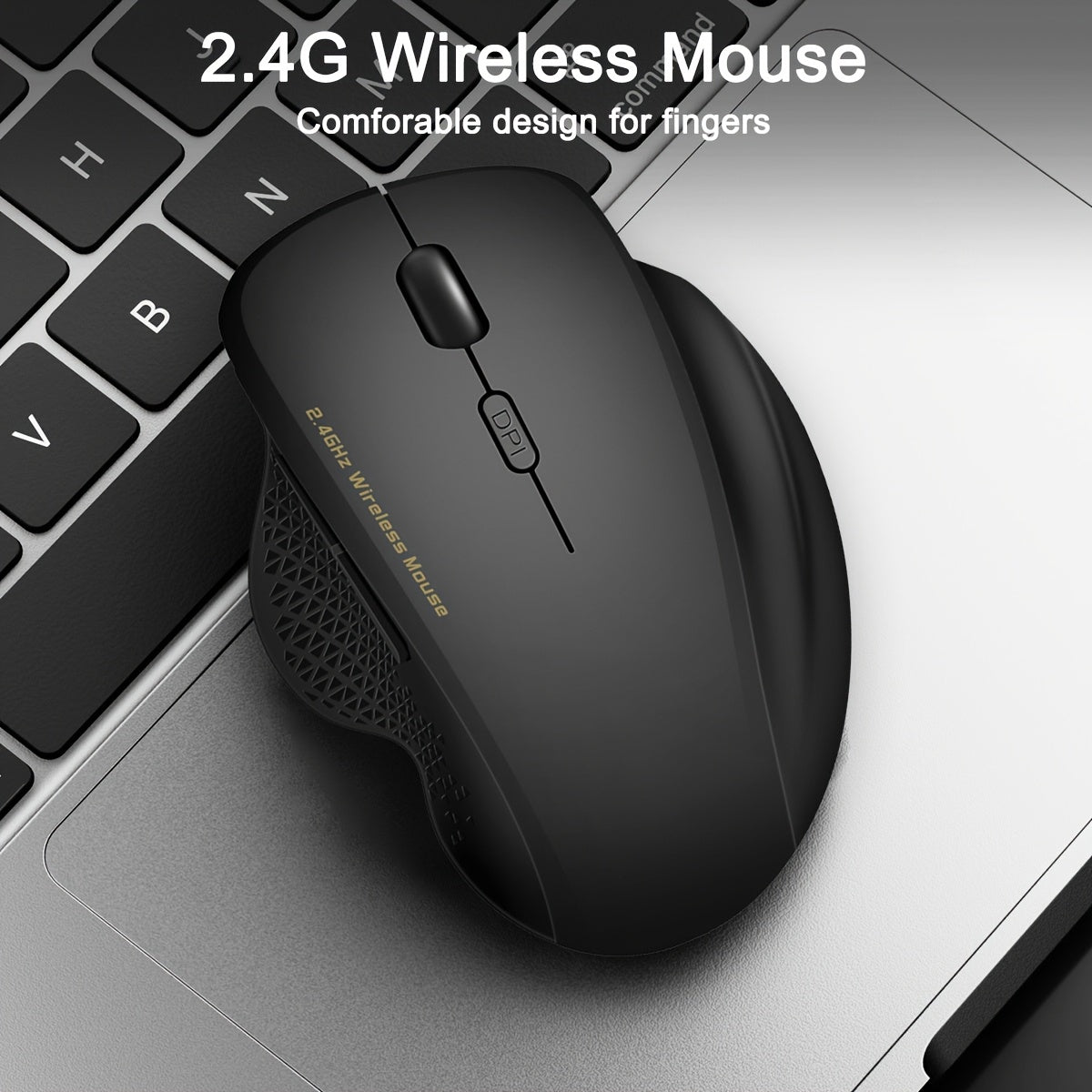 2, 4G Wireless Mouse for Laptops, Comfortable Touch, Suitable for Left and Right Hands