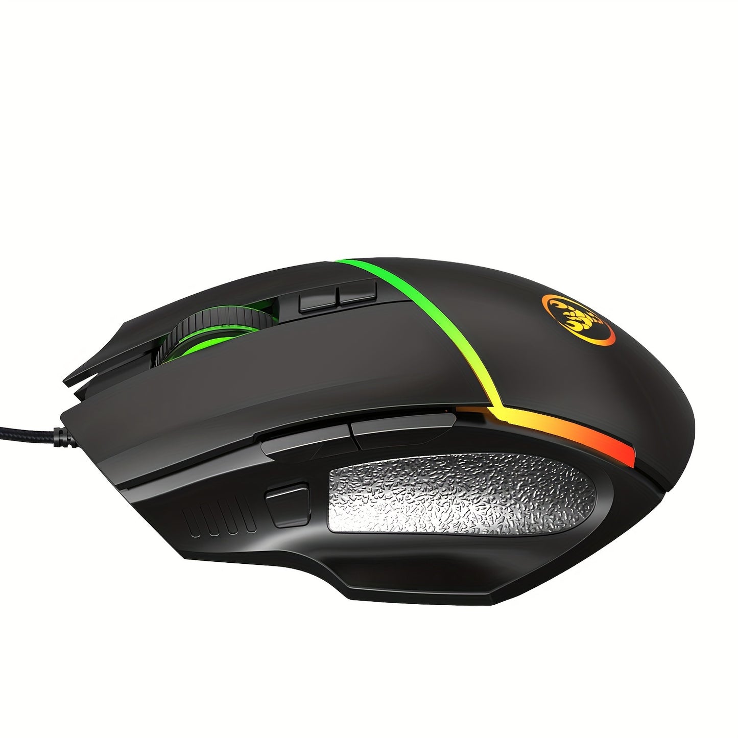HXSJ new USB wired gaming mouse with RGB lighting and 8 buttons optical mouse suitable for gaming