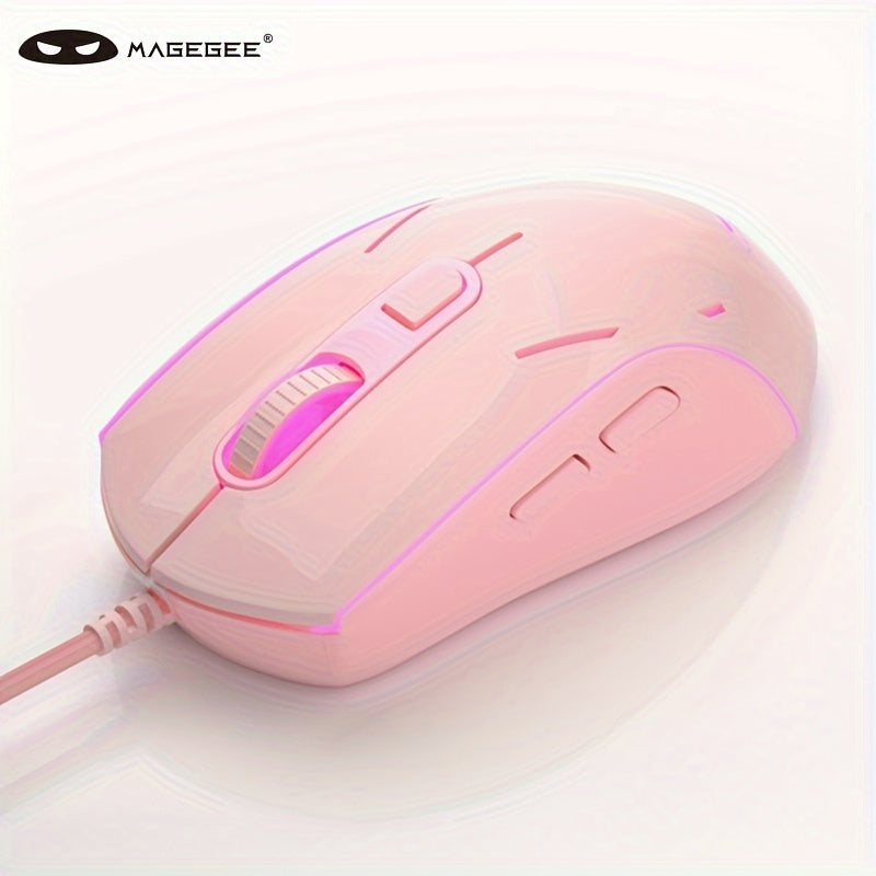 Magegee G12 Mouse with USB Wired Connection, Illuminated Design, Suitable for Office Use